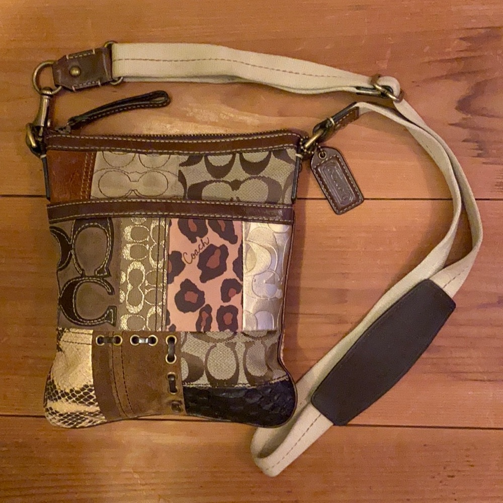 Coach patchwork,crossbody Bag.